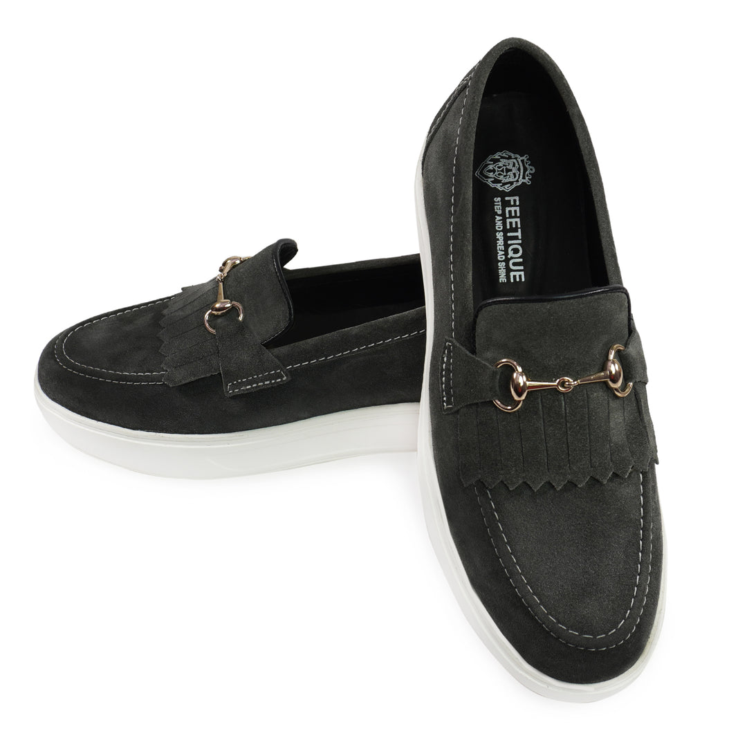 Feetique Handmade Suede Leather Shoes with EVA Sole – Elegance Meets Comfort - Feetique Footwea