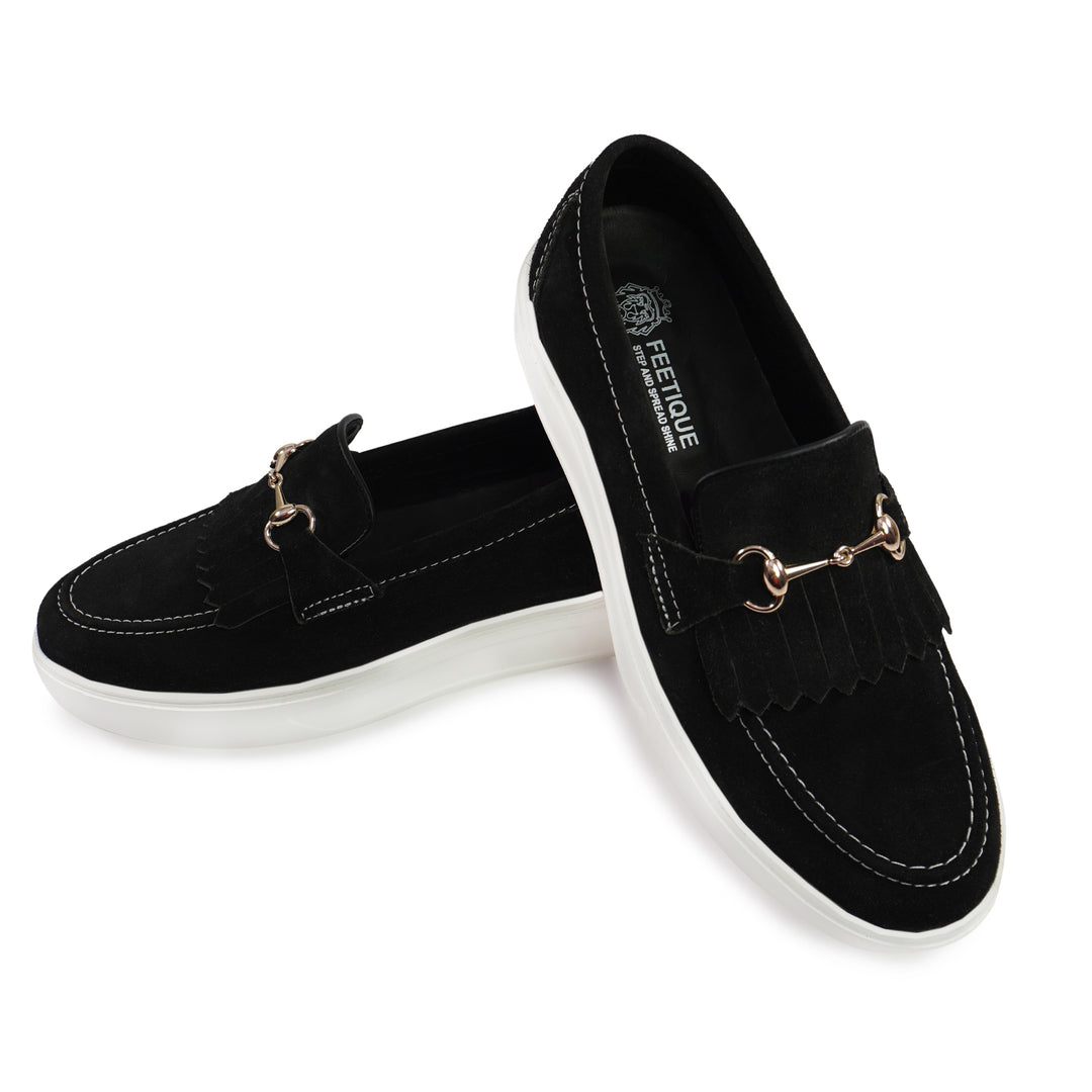 Feetique Handmade Suede Leather Shoes with EVA Sole – Elegance Meets Comfort - Feetique Footwea