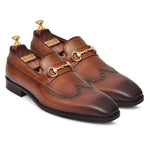 Load image into Gallery viewer, Men's Genuine Leather Formal Tan Loafer Shoes, Business & Casual Party Wear - Feetique Footwea