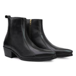 Load image into Gallery viewer, Feetique Handmade Leather Boot With Cuban Heel And Handmade Sheet Sole