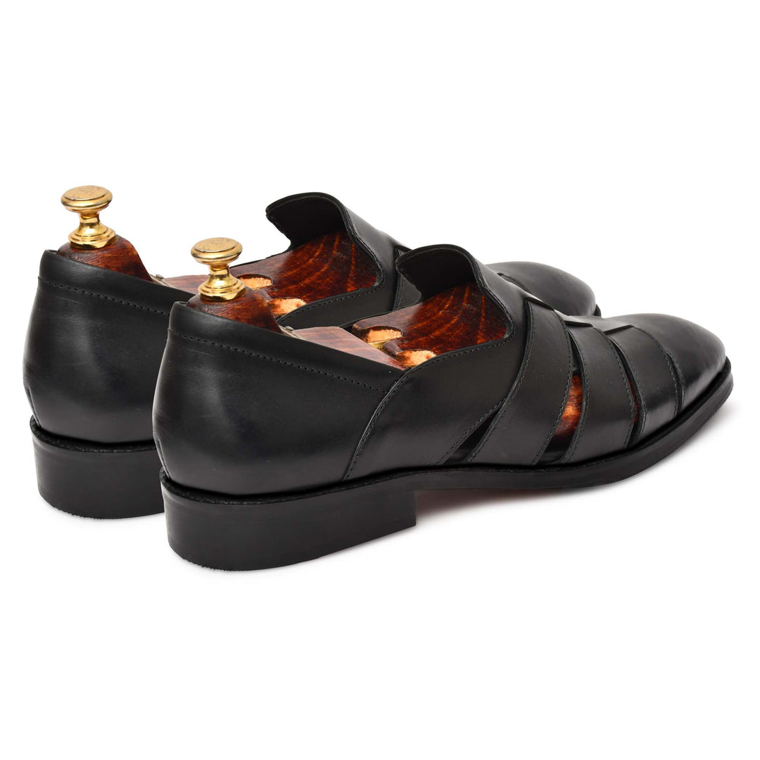 Genuine Leather Peshawari Sandals Cross Strap For Men - Feetique Footwea