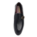 Load image into Gallery viewer, Men’s Black Whole cut, Crust Leather Formal shoes, Business & Casual Wear Leather shoes Feetique Footwea