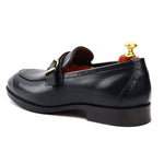 Load image into Gallery viewer, Men’s Black Whole cut, Crust Leather Formal shoes, Business & Casual Wear Leather shoes Feetique Footwea