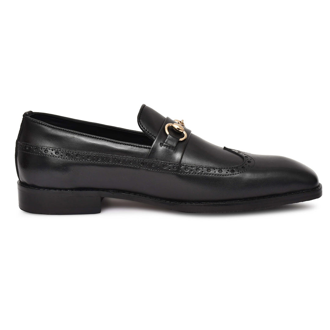Men's Genuine Leather Formal Loafer Shoes, Business & Casual Party Wear - Feetique Footwea