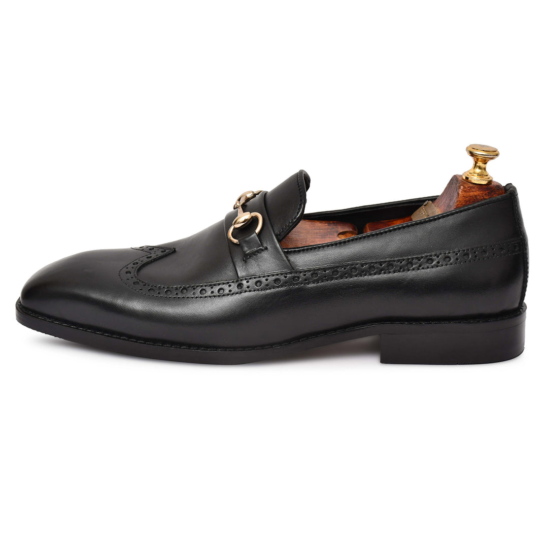 Men's Genuine Leather Formal Loafer Shoes, Business & Casual Party Wear - Feetique Footwea