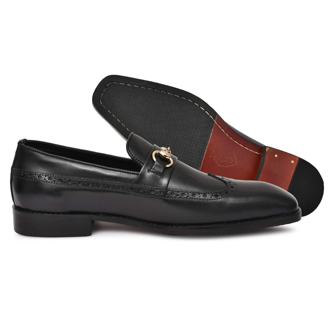 Men's Genuine Leather Formal Loafer Shoes, Business & Casual Party Wear - Feetique Footwea