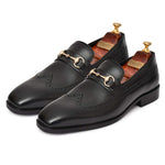 Load image into Gallery viewer, Men's Genuine Leather Formal Loafer Shoes, Business & Casual Party Wear - Feetique Footwea