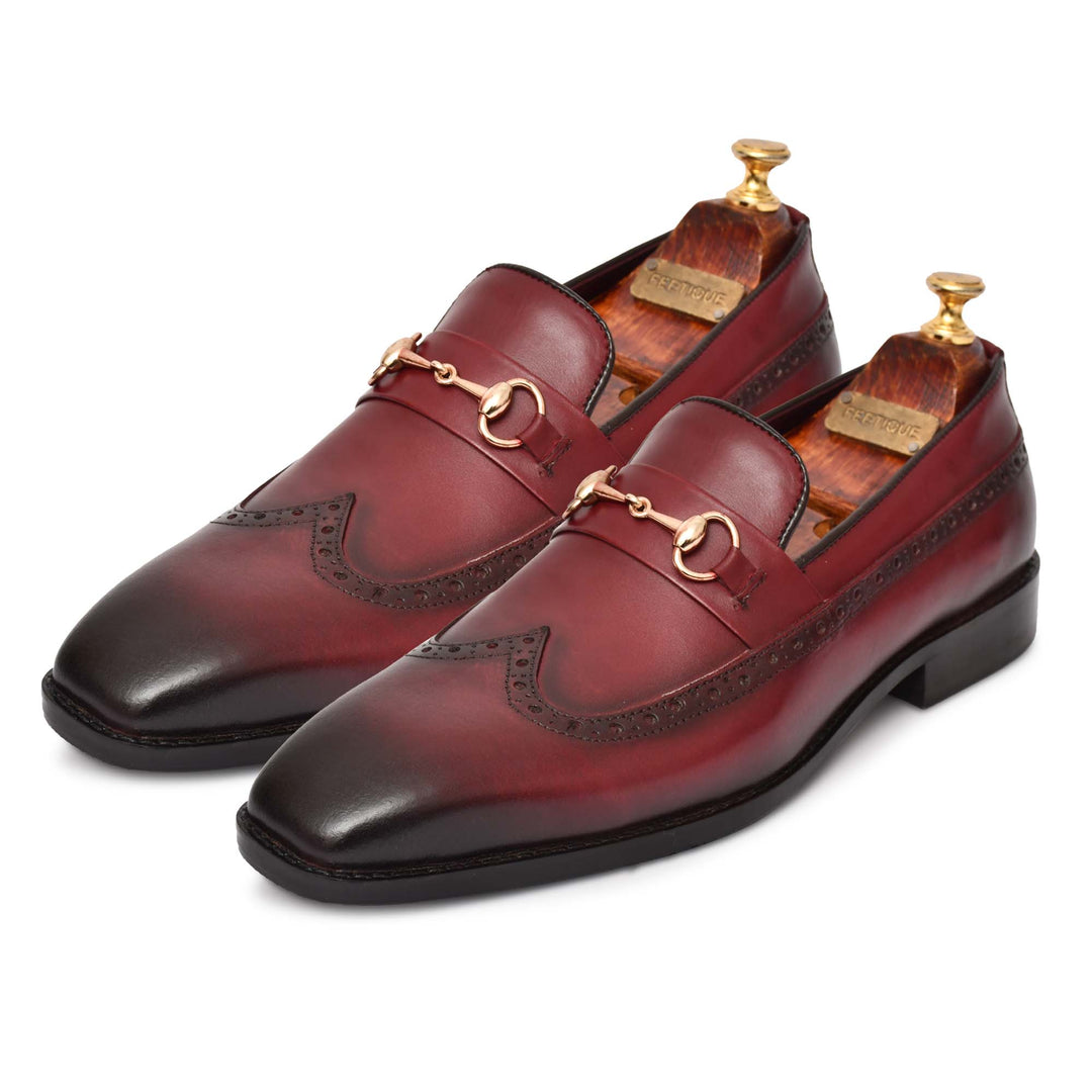 Men's Genuine Leather Formal Loafer Shoes, Business & Casual Party Wear - Feetique Footwea