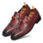 Load image into Gallery viewer, Men's Genuine Leather Formal Loafer Shoes, Business & Casual Party Wear - Feetique Footwea