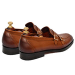 Load image into Gallery viewer, Mens tan crust leather formal loafer shoe, business & casual party wear - Feetique Footwea