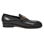 Load image into Gallery viewer, Mens black crust leather formal loafer shoe, business & casual party wear - Feetique Footwea