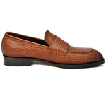 Load image into Gallery viewer, Mens Tan crust leather formal loafer shoe, business & casual party wear - Feetique Footwea