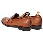 Load image into Gallery viewer, Mens Tan crust leather formal loafer shoe, business & casual party wear - Feetique Footwea