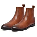 Load image into Gallery viewer, Feetique Men's Genuine Crust Leather Boot, Casual Round Boots For Men - Feetique Footwea