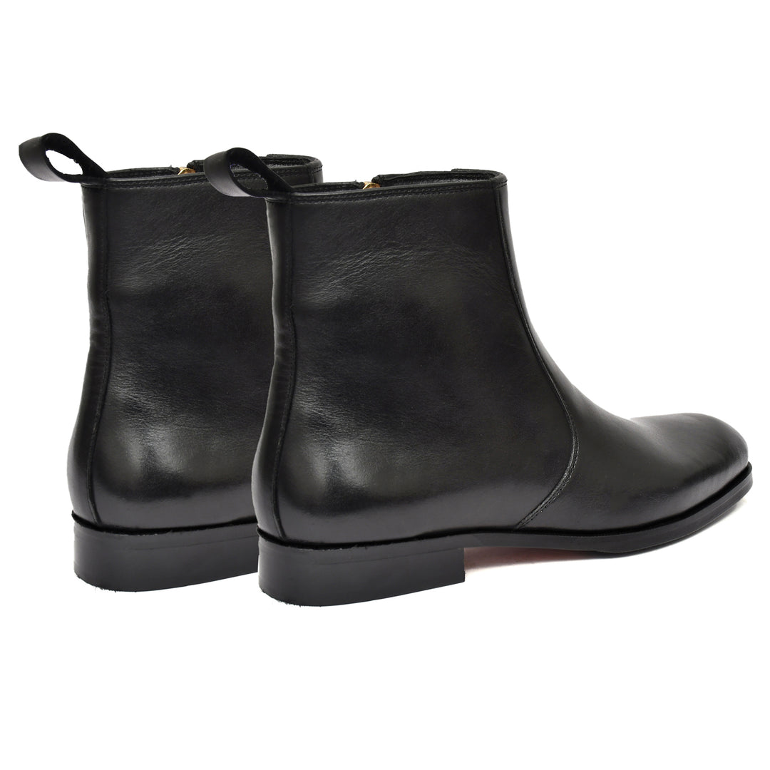 Feetique Men's Genuine Crust Leather Boot, Casual Round Boots For Men - Feetique Footwea