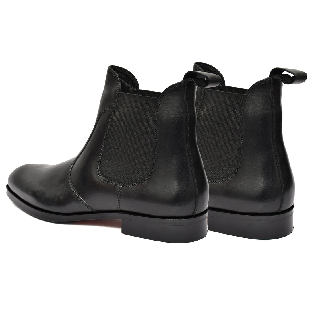 Feetique Men's Genuine Crust Leather Boot, Casual Round Boots For Men - Feetique Footwea