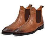 Load image into Gallery viewer, Feetique Men's Genuine Crust Leather Boot, Casual Pointed Boots For Men - Feetique Footwea