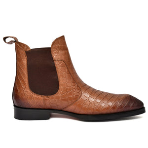 Feetique Men's Genuine Crust Leather Boot, Casual Pointed Boots For Men - Feetique Footwea