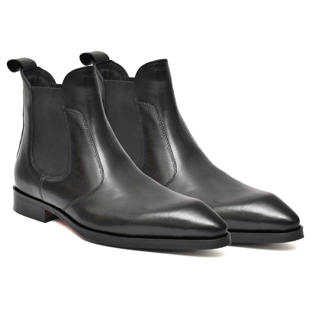 Feetique Men's Genuine Crust Leather Boot, Casual Pointed Boots For Men - Feetique Footwea