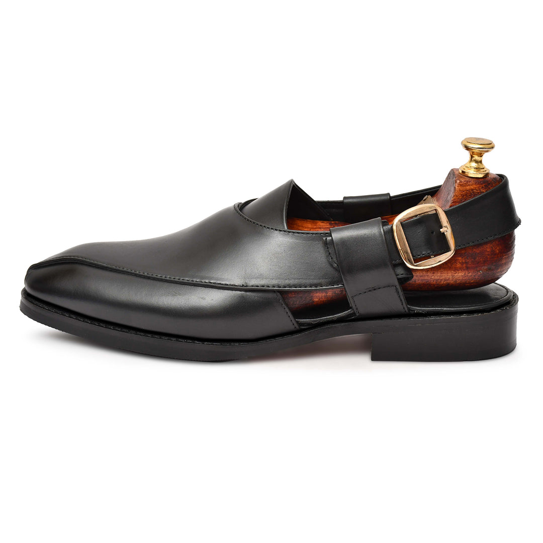 Men's Genuine Leather Unique Design Peshawari Sandals Shoes - Feetique Footwea