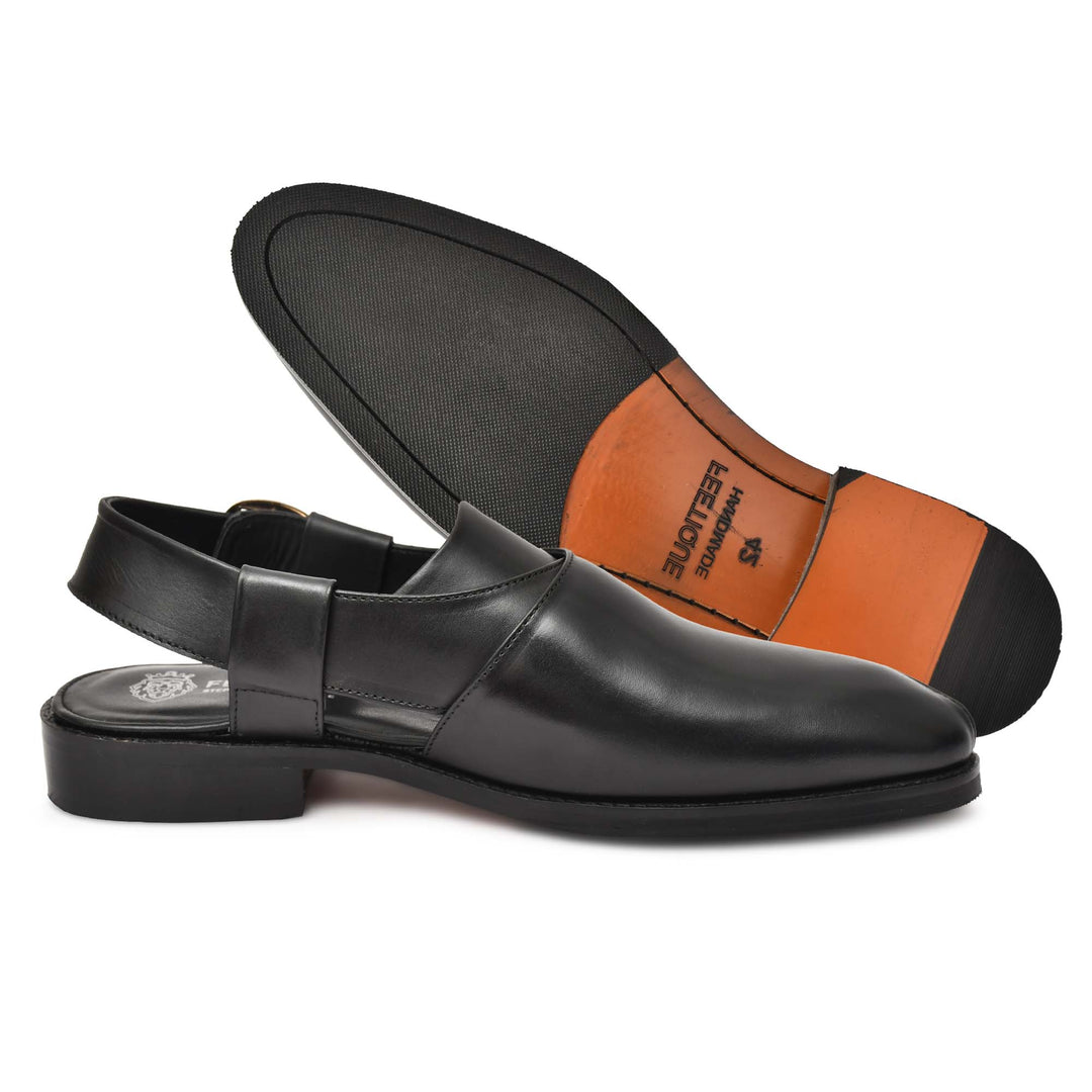 Handmade Genuine Leather Unique Stylish Sandals For Men's - Feetique Footwea