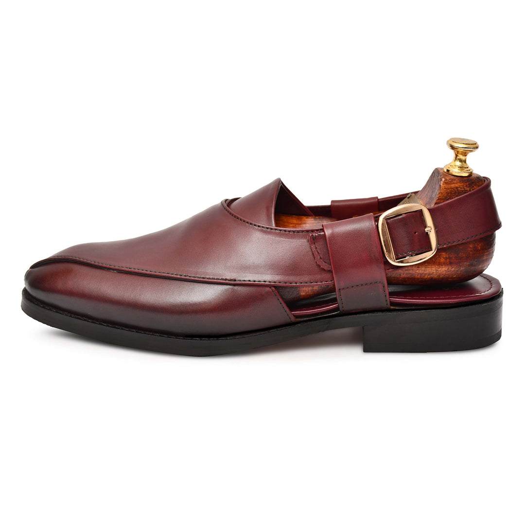 Handmade Genuine Leather Unique Stylish Sandals For Men's - Feetique Footwea