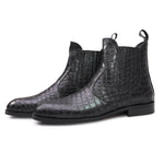 Load image into Gallery viewer, Feetique Men's Genuine Crust Leather Boot, Casual Pointed Boots For Men (Croco Print)