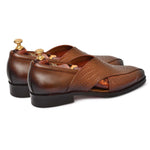 Load image into Gallery viewer, Men's Genuine Leather Unique Design Tan Color Peshawari Sandals Shoes - Feetique Footwea