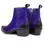 Load image into Gallery viewer, Feetique Handmade Leather Boot With Cuban Heel And Handmade Sheet Sole