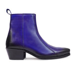 Load image into Gallery viewer, Feetique Handmade Leather Boot With Cuban Heel And Handmade Sheet Sole