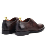 Load image into Gallery viewer, Men’s Wine Whole cut, Crust Leather Formal shoes, Business & Casual Wear - Feetique Footwea