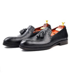Load image into Gallery viewer, Men’s Genuine Leather Formal Tassel Loafers Dress Shoes, Casual Wear