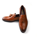 Load image into Gallery viewer, Men’s Genuine Leather Formal Tassel Loafers Dress Shoes, Casual Wear