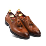 Load image into Gallery viewer, Men’s Genuine Leather Formal Tassel Loafers Dress Shoes, Casual Wear