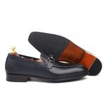 Load image into Gallery viewer, Men's Black Crust Leather Formal Loafers Dress Shoe, Business & Casual Wear - Feetique Footwea