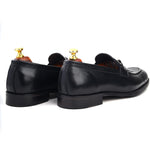 Load image into Gallery viewer, Men’s Black genuine leather formal loafer shoes, Business & Casual Wear - Feetique Footwea