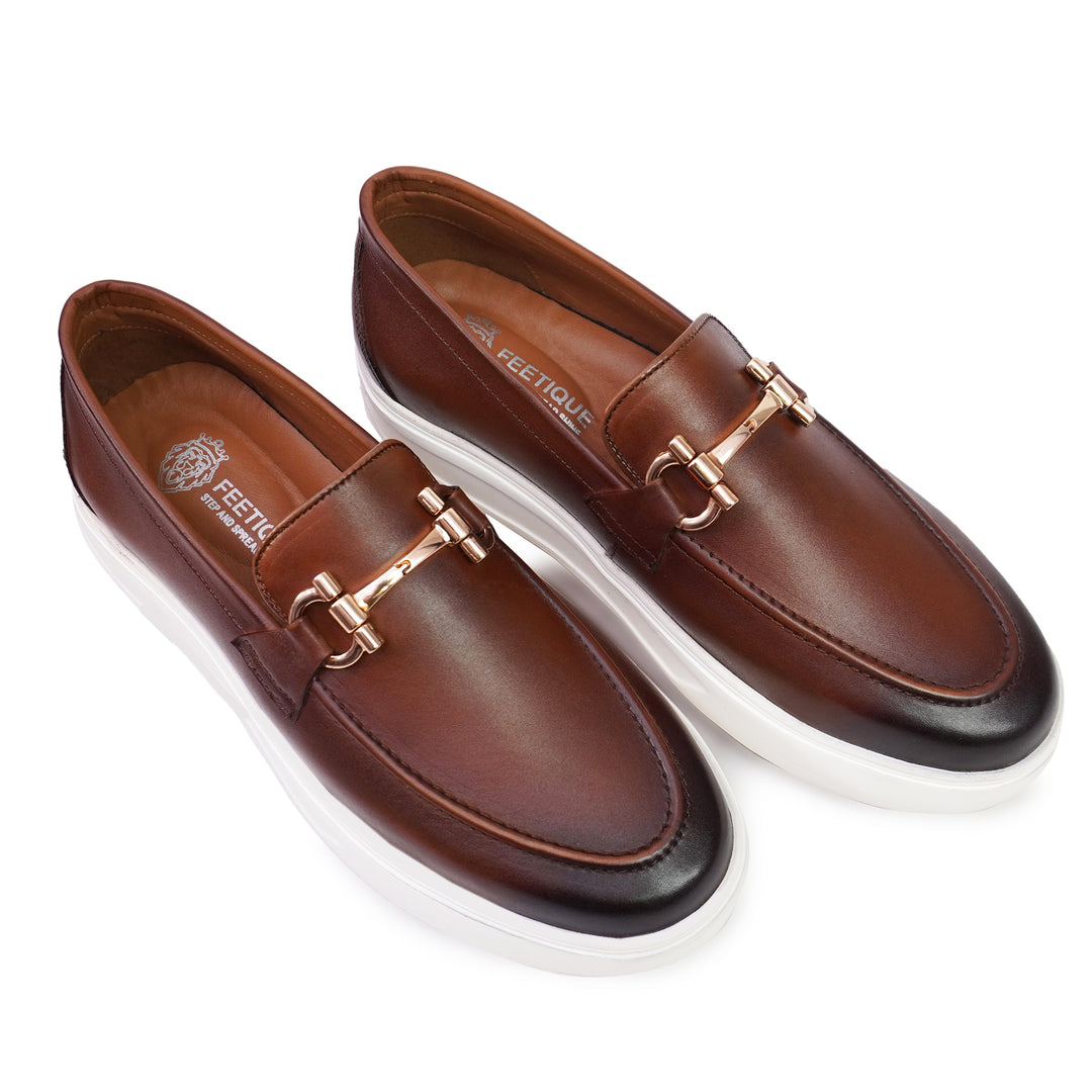 Feetique Handmade Genuine Leather Shoes with EVA Sole – Elegance Meets Comfort (With Buckle)