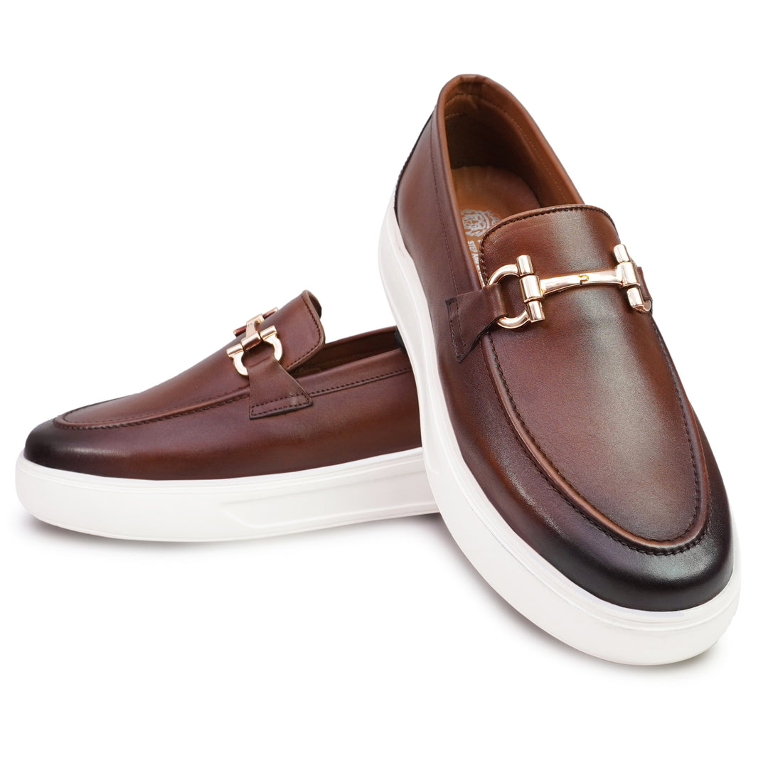 Feetique Handmade Genuine Leather Shoes with EVA Sole – Elegance Meets Comfort (With Buckle)