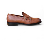 Load image into Gallery viewer, Mens Tan crust leather formal loafer shoe, business & casual party wear - Feetique Footwea