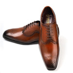 Load image into Gallery viewer, Crust Leather Men's Tan Dress Oxford Shoes ,Business & Casual Wear Leather shoes Feetique Footwea