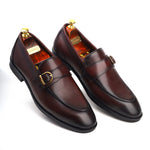 Load image into Gallery viewer, Mens crust leather formal loafer shoe, business &amp; casual party wear shoe
