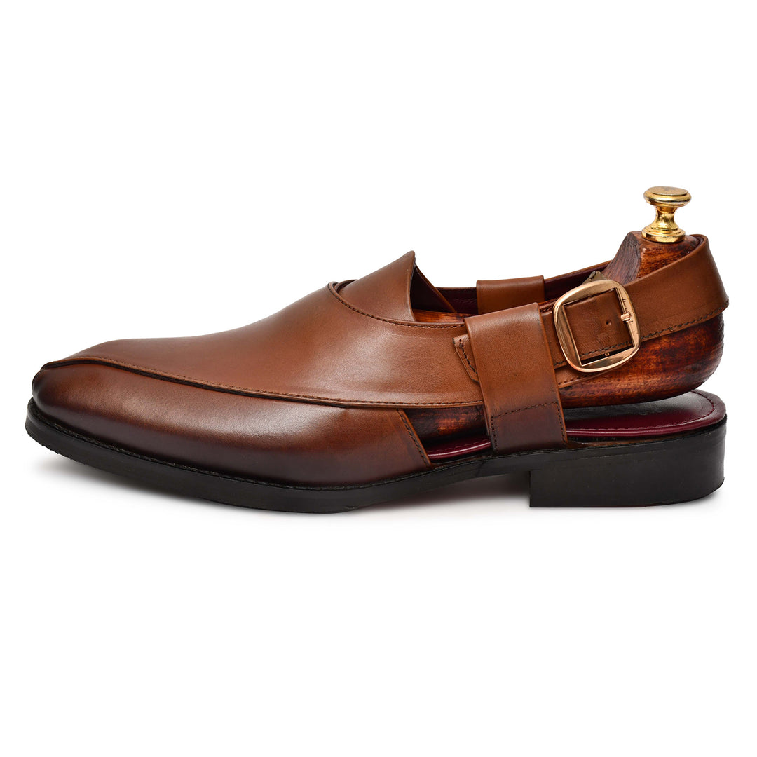 Handmade Genuine Leather Unique Stylish Sandals For Men's - Feetique Footwea