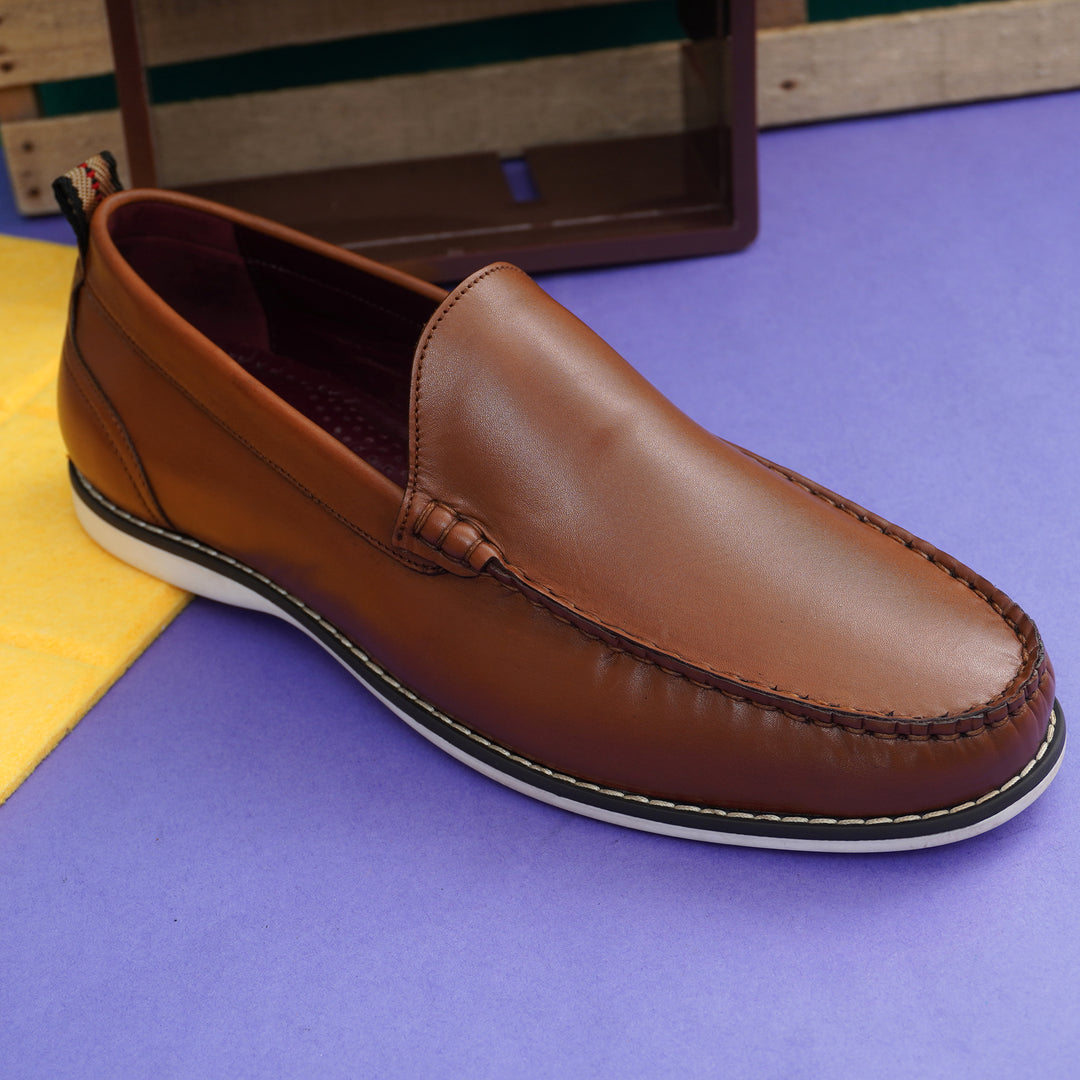 Crust Leather Men's Dress Loafer Shoe ,Business & Casual Wear - Feetique Footwea