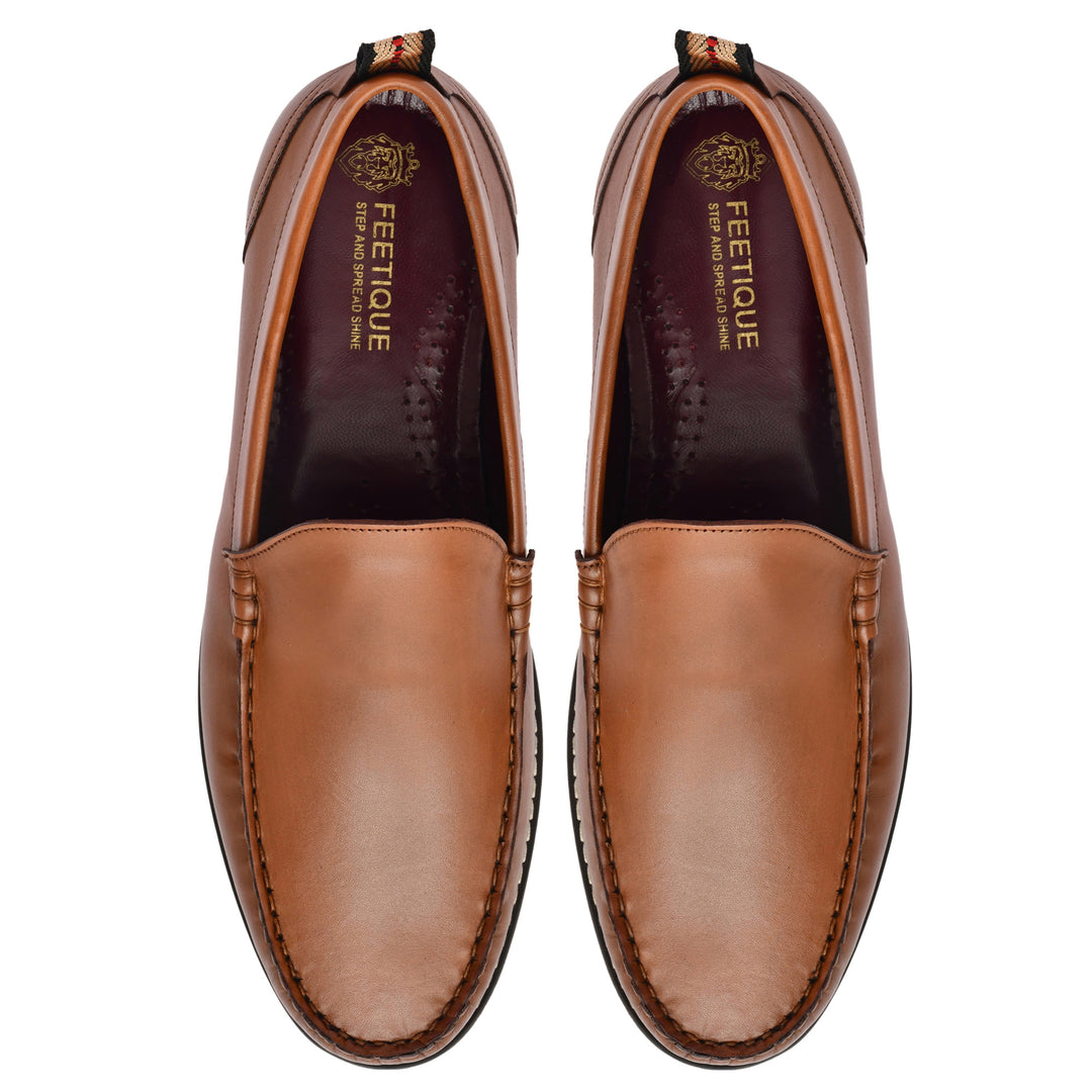Crust Leather Men's Dress Loafer Shoe ,Business & Casual Wear - Feetique Footwea
