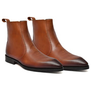 Feetique Men's Genuine Crust Leather Boot, Casual Pointed Boots For Men - Feetique Footwea