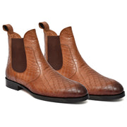 Feetique Men's Genuine Crust Leather Boot, Casual Round Boots For Men - Feetique Footwea
