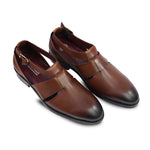 Load image into Gallery viewer, Genuine Leather Peshawari Sandals Cross Strap For Men
