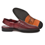 Load image into Gallery viewer, Men&#39;s Genuine Leather Unique Design Peshawari Sandals Shoes - Feetique Footwea
