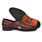 Load image into Gallery viewer, Men&#39;s Genuine Leather Unique Design wine Color Peshawari Sandals Shoes - Feetique Footwea
