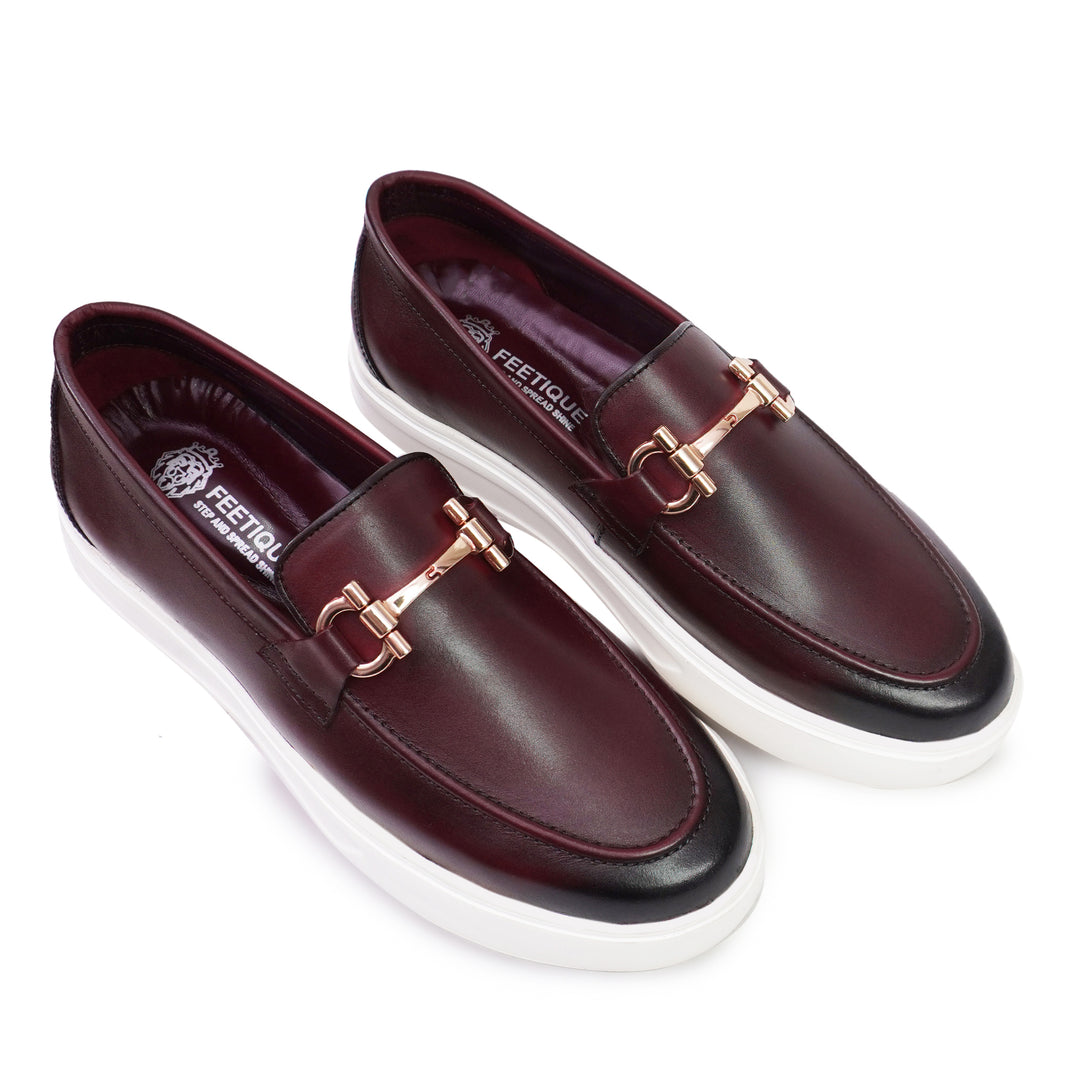 Feetique Handmade Genuine Leather Shoes with EVA Sole – Elegance Meets Comfort (With Buckle)